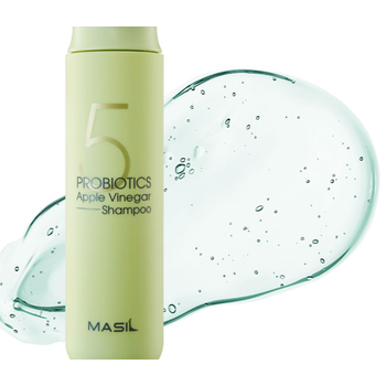 ШАМПУНЬ ДЛЯ ВОЛОС И КОЖИ ГОЛОВЫ С ЯБЛОЧНЫМ УКСУСОМ MASIL - 5 PROBIOTICS APPLE VINEGAR SHAMPOO, 300 ML