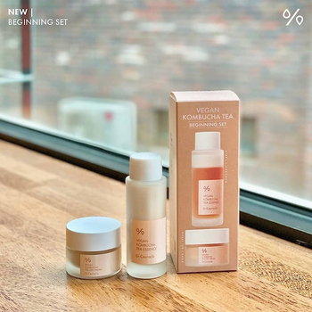 Dr.C Vegan Kombucha Beginning Set, 50ml+30g - Набор эссенция +крем с комбучей