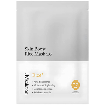 JM Solution Skin Boost Rice Mask 1.0 30мл Тканевая маска-бустер с рисом