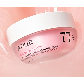 Anua Peach 77 Niacin Enriched Cream 50мл Укрепляющий крем с ниацинамидом